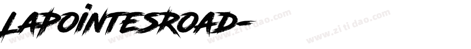 LaPointesRoad字体转换