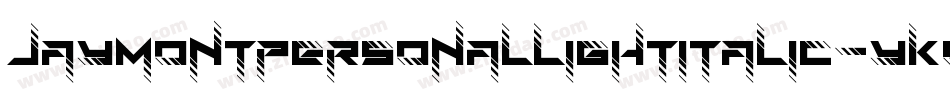 JaymontPersonalLightItalic-yK9Z字体转换