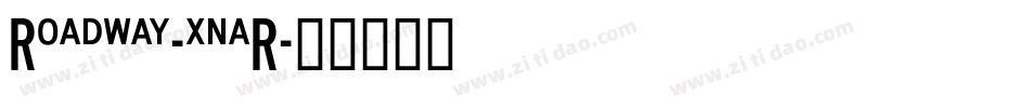 Roadway-xnaR字体转换
