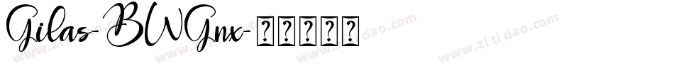 Gilas-BWGnx字体转换