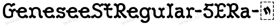 GeneseeStRegular-5ERa字体转换