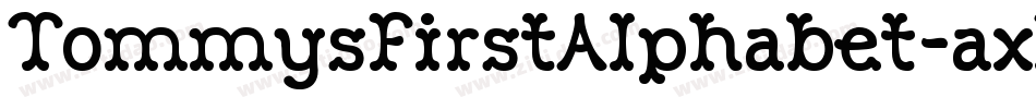 TommysFirstAlphabet-axRa字体转换