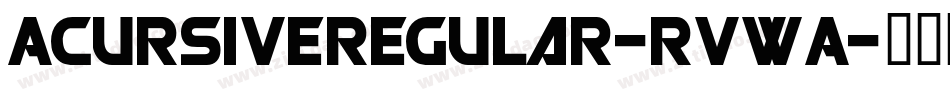 ACursiveRegular-rVwA字体转换