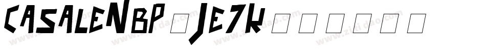 CasaleNbp-JE7K字体转换