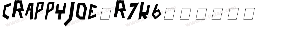 Crappyjoe-R7K6字体转换