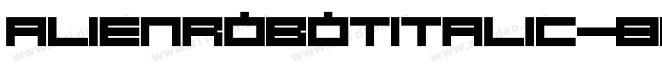 AlienRobotItalic-8DqB字体转换