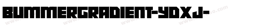 BummerGradient-YDxj字体转换