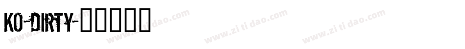 KO-dirty字体转换