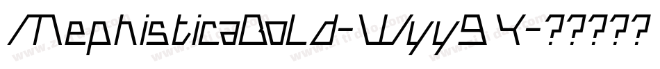 MephisticaBold-Wyy94字体转换