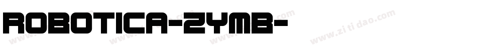 Robotica-ZYmB字体转换