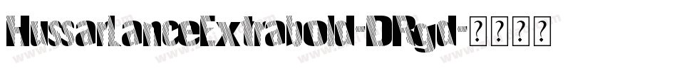 HussarLanceExtrabold-DRgd字体转换