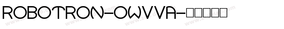 Robotron-owvvA字体转换