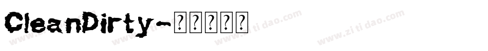 CleanDirty字体转换
