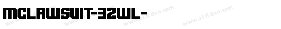 Mclawsuit-3ZwL字体转换