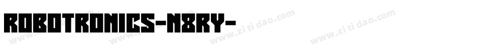 Robotronics-n8RY字体转换