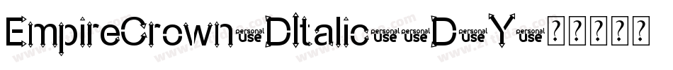 EmpireCrown3DItalic-6D8Y字体转换