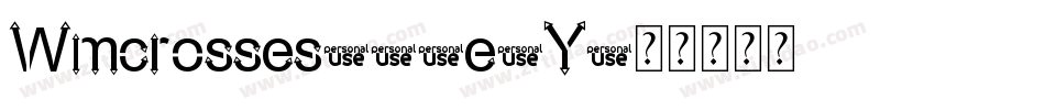 Wmcrosses1-4e8Y字体转换