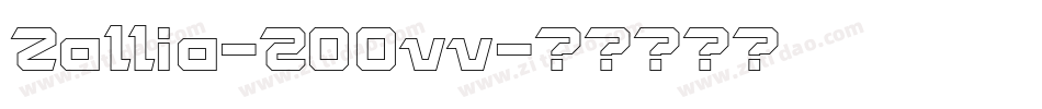 Zallia-2OOvv字体转换