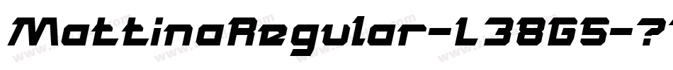 MattinaRegular-L38G5字体转换