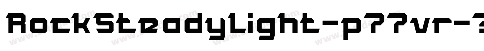 RockSteadyLight-p77vr字体转换