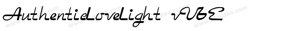 AuthenticLoveLight-vV6E字体转换