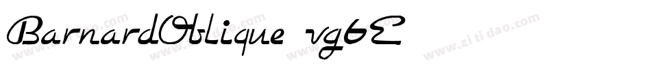 BarnardOblique-vg6E字体转换