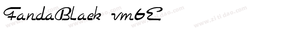 FandaBlack-vm6E字体转换