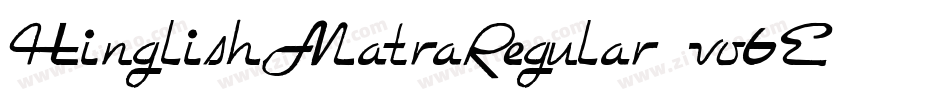 HinglishMatraRegular-vo6E字体转换