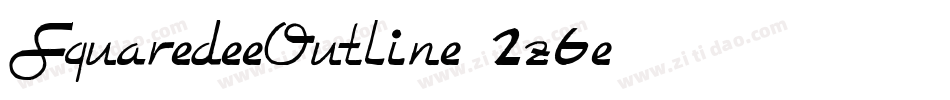 SquaredeeOutline-2z6e字体转换