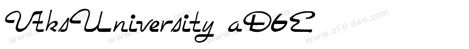 VtksUniversity-aD6E字体转换 VtksUniversity-aD6E字体转换