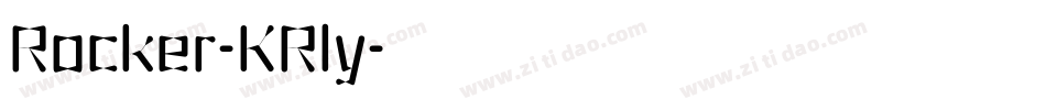 Rocker-KRly字体转换