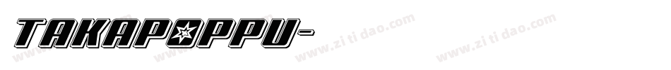 takapoppu字体转换