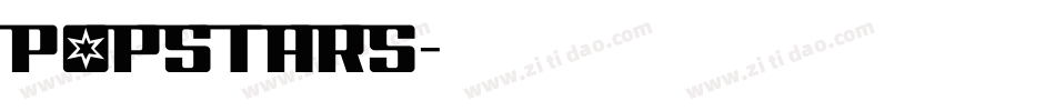 POPSTARS字体转换