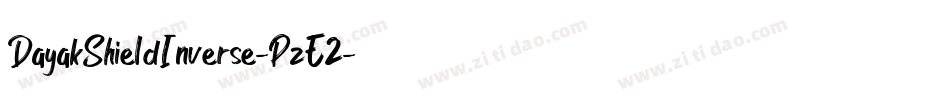 DayakShieldInverse-PzE2字体转换