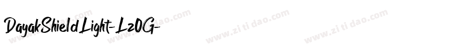 DayakShieldLight-Lz0G字体转换