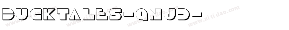 Ducktales-qnjd字体转换