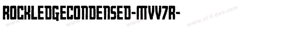 RockledgeCondensed-MVV7r字体转换