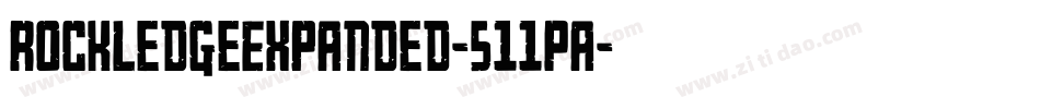 RockledgeExpanded-511Pa字体转换