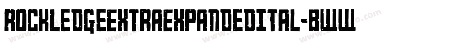 RockledgeExtraExpandedItal-BWW15字体转换 RockledgeExtraExpandedItal-BWW15字体转换