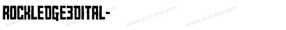 rockledge3dital字体转换