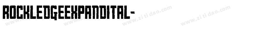 rockledgeexpandital字体转换