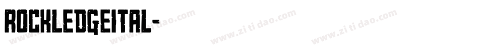 rockledgeital字体转换
