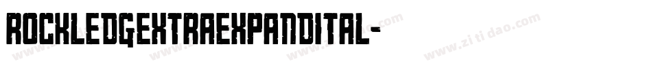 rockledgextraexpandital字体转换