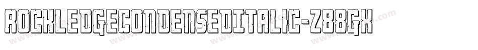 RockledgeCondensedItalic-z88gX字体转换