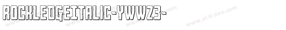 RockledgeItalic-ywwZ3字体转换