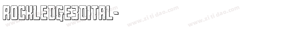 rockledge3dital字体转换
