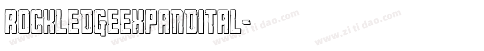 rockledgeexpandital字体转换