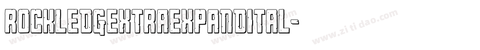rockledgextraexpandital字体转换