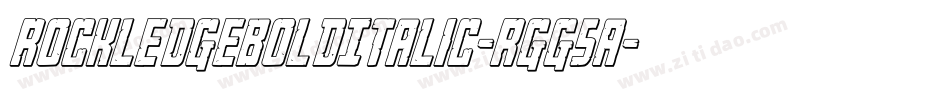 RockledgeBoldItalic-rgg5A字体转换