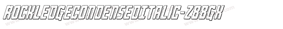 RockledgeCondensedItalic-z88gX字体转换
